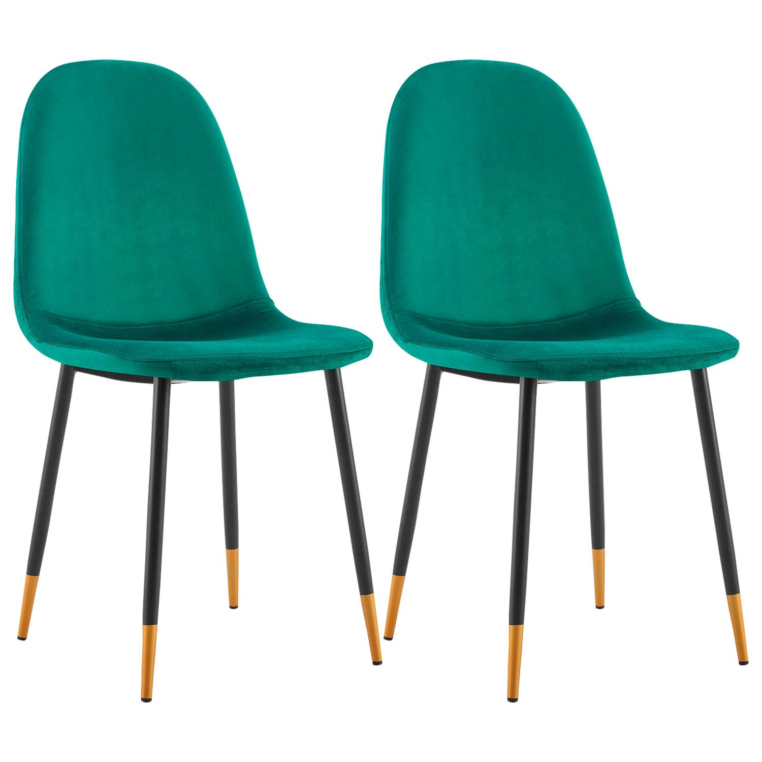 Pack 2 Sillas de Comedor Terciopelo Lonche 91x51x44cm Thinia Home Sillas de Comedor de Diseño 1